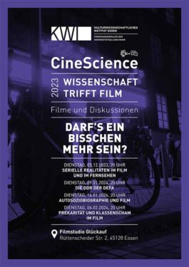 CineScience: Prekarität und Klassenscham im Film Poster